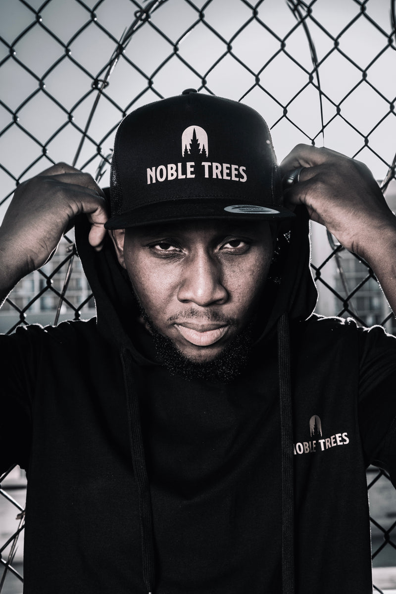 'Noble Trees' Trucker Snapback Hat - Flat Bill